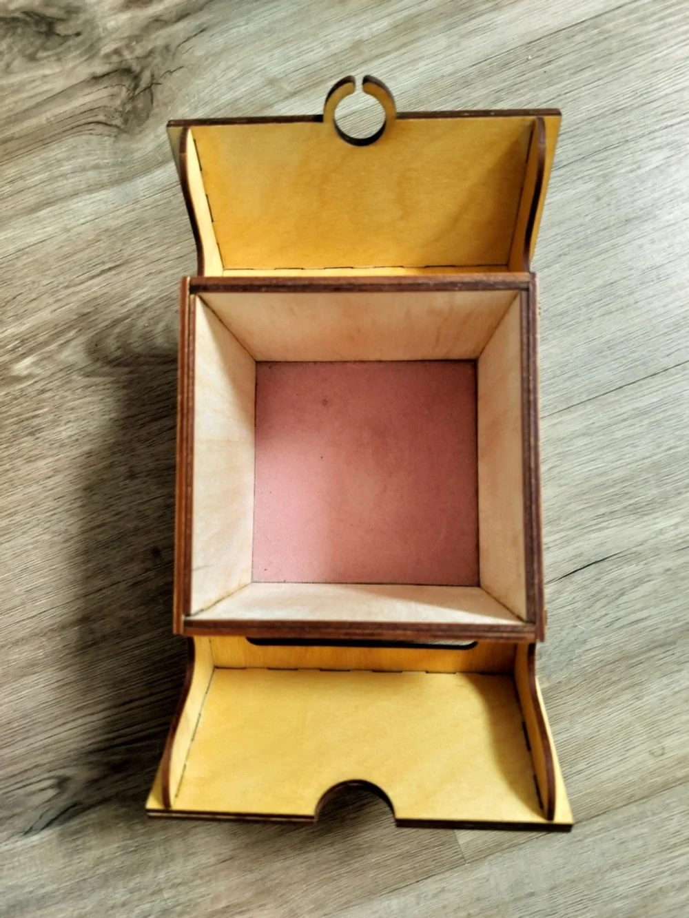 Handcrafted Wooden Wool Story Yarn Box by LemonWood